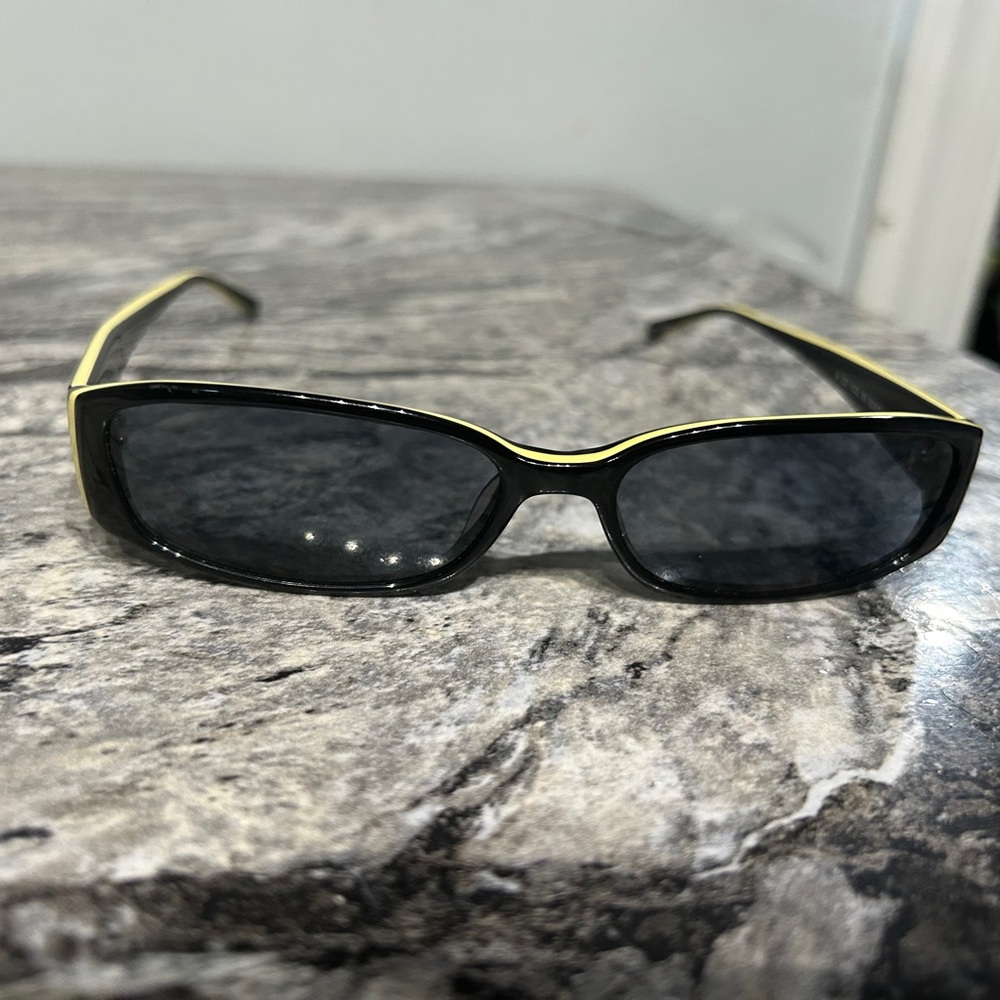 Halston Black and Gold Sunglasses